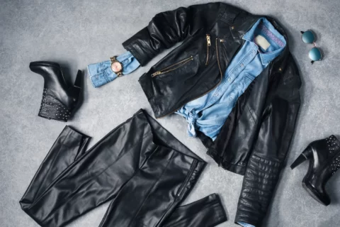 What to wear with a leather jacket