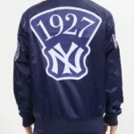 Yankees Navy Satin Jacket