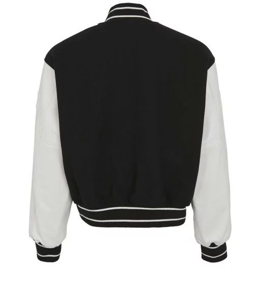 Black and white designer varsity jackets