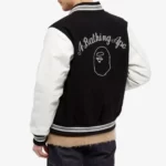 Bathing Ape Black Varsity Jacket