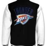 Black NBA Oklahoma City Thunder Varsity Jacket