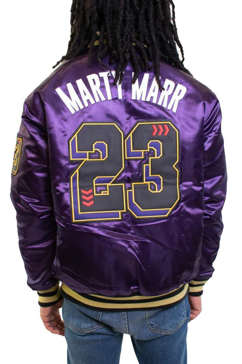 Purple Martin Marty Marr Satin Jacket