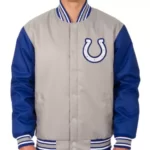Indianapolis Colts NFL Textile Gray And Royal Blue Jacket