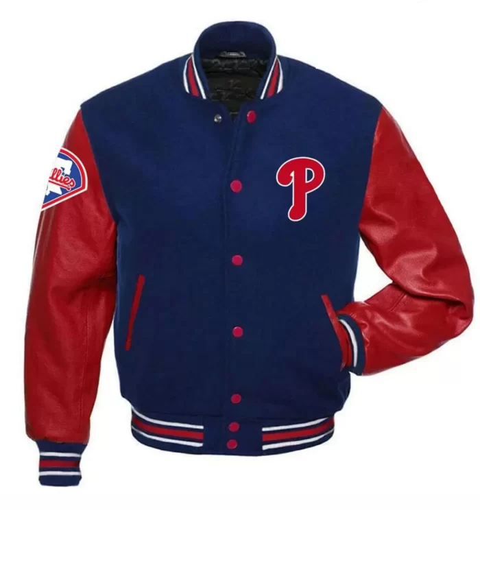 Philadelphia Red Blue Phillies apparel Jacket