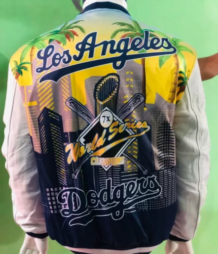 Men’s White Dodgers Jacket