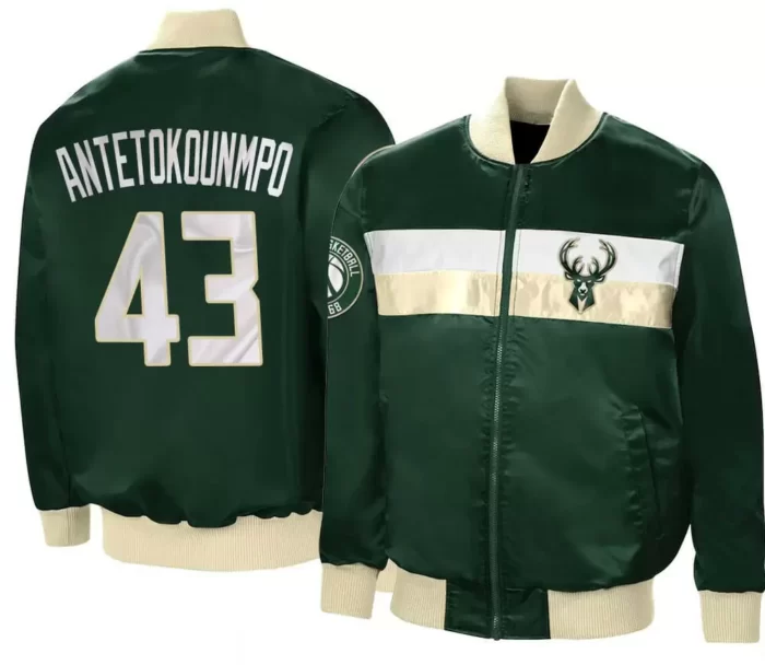 Milwaukee-Bucks-Thanasis-Antetokounmpo-Satin-Jacket