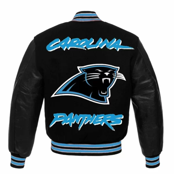 NFL Black Carolina Panthers Varsity Jacket