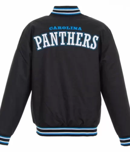 NFL-Carolina-Panthers-Textile-Black-Jacket-1