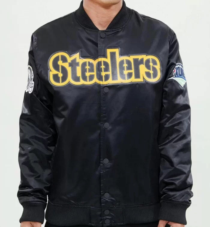 Pittsburgh Steelers black satin jackets