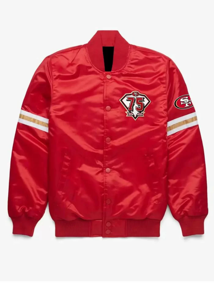 NFL Red San Francisco 49ers Satin Jacket