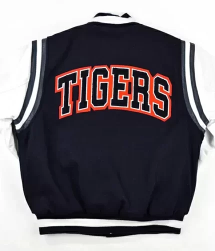 Navy Blue Jackson State University Varsity Jacket