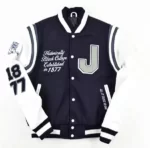Navy Blue Jackson State University Varsity Jacket