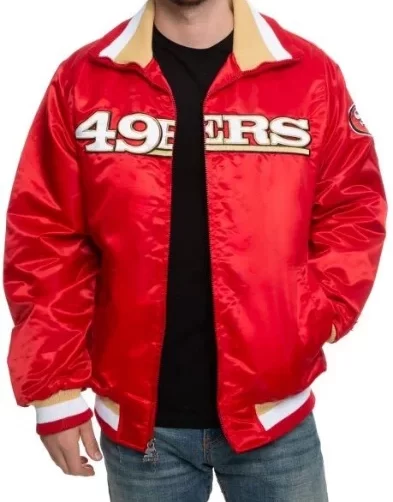 Francisco 49ers Red Varsity Jacket