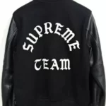 Supreme Team Black Varsity Jacket