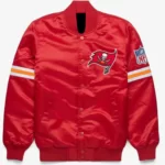 NFL Red Satin Tampa Bay Buccaneers Jacket