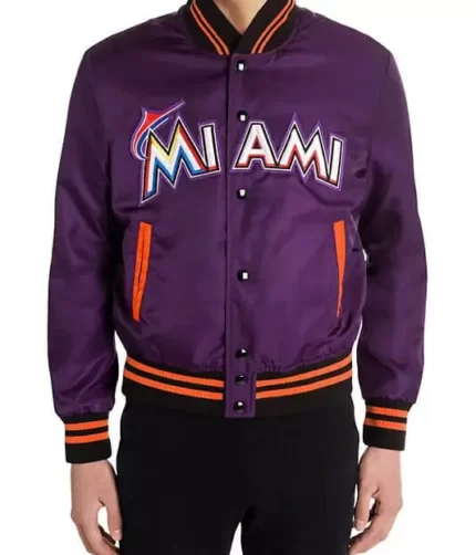 Purple Miami Marlins Jacket