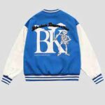 Blue Nightfall The BK Blue Varsity Jacket