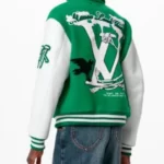 Green designer varsity jackets