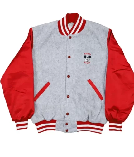 Embrace 90’s Mickey Mouse Varsity Jacket