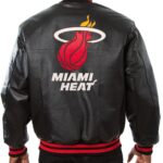 Harmony Clash The Black White Miami Heat Jeff Hamilton Varsity Jacket