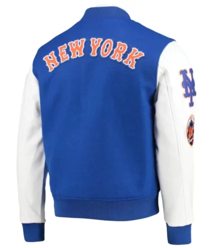 Pro Standard New York Mets Royal Varsity Logo Full-Zip Jacket