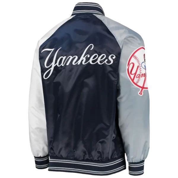 New York Yankees Varsity Satin Full-Snap Jacket