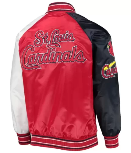 Tricolor Cardinals Satin Jacket