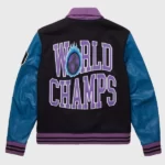 World Champs Pink Homme Varsity Jacket