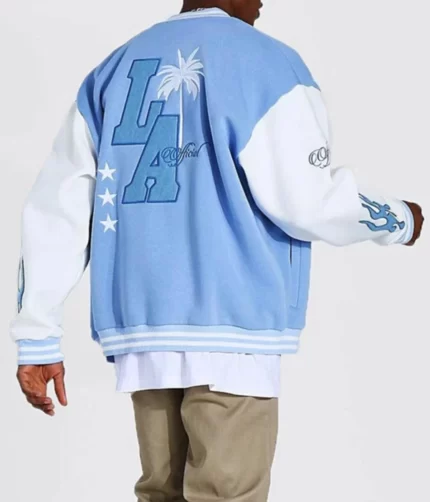 Baby Blue Los Angeles Varsity Jacket