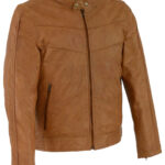 Stand Up Collar Jacket, Leather Jacket