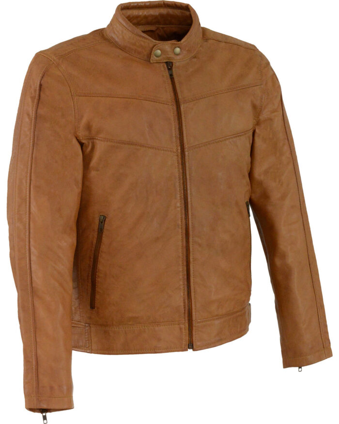 Stand Up Collar Jacket, Leather Jacket
