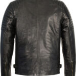 Quilted Shoulders Jacket, Leather Jacket