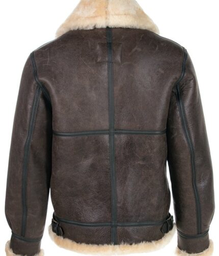 B-3 Sheepskin Leather Jacket , Leather Jacket , Bomber Jacket