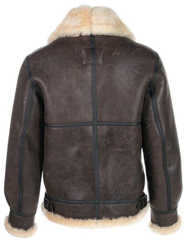 B-3 Sheepskin Leather Jacket , Leather Jacket , Bomber Jacket