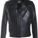 LightWeight Cowhide Motorcycle Jacket , Leather Jacket