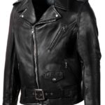 Perfecto Motorcycle Leather Jacket , Leather Jacket, Cowhide Jacket