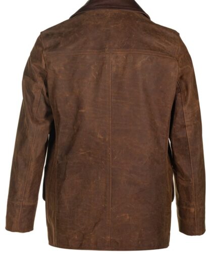 Nubuck Cowhide Barn Coat , Leather Coat , Leather Jacket