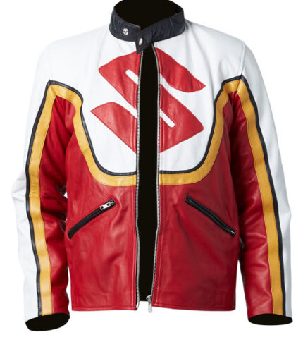 Suzuki Hackers Jacket , Motorcycle jacket , Leather jacket