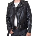 Lightweight Fitted Cowhide Jacket , Leather jacket