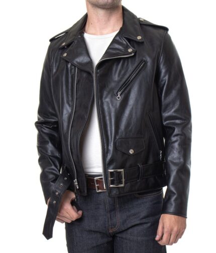 Lightweight Fitted Cowhide Jacket , Leather jacket