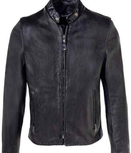 Vintaged Café Racer Jacket , Cowhide Jacket , Leather Jacket