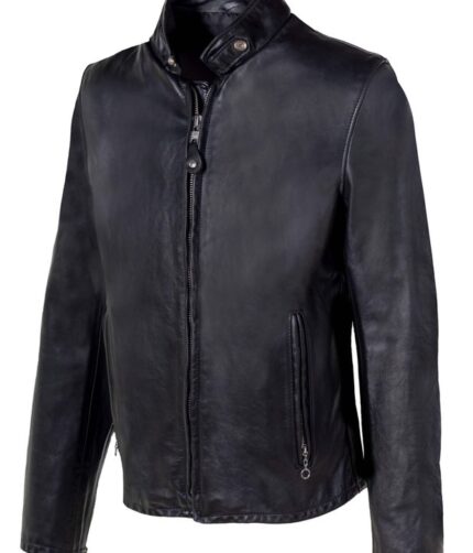 Vintaged Café Racer Jacket , Cowhide Jacket , Leather Jacket
