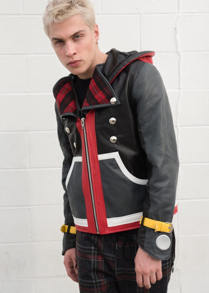 Sora Kingdom Hearts Jacket , Leather Jacket