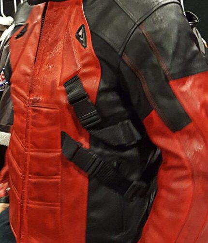 Deadpool Leather Jacket , Motorcycle jacket , Leather jacket