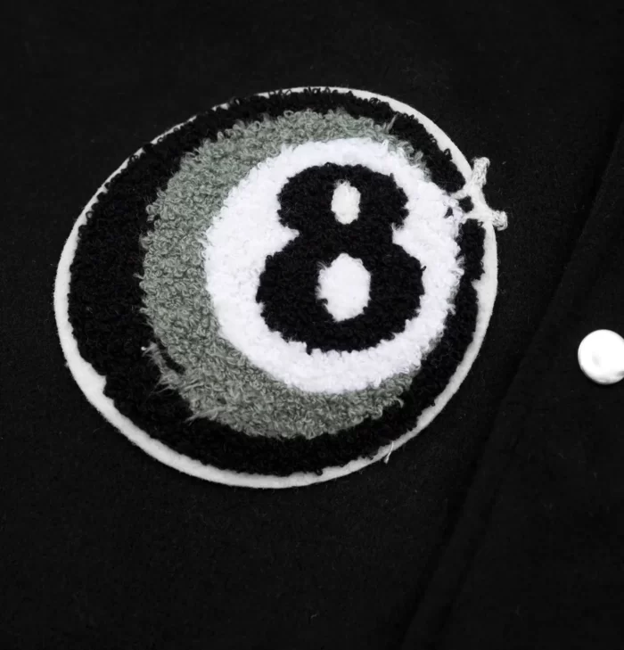 Fusionism 8 Ball Varsity Jacket, 8 Ball Jacket, Varsity Jacket, Wool Jacket