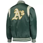 Green Cream Athletics Jacket , varsity Jacket