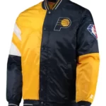 Gold/Navy Indiana Pacers Jacket , Varsity Jacket