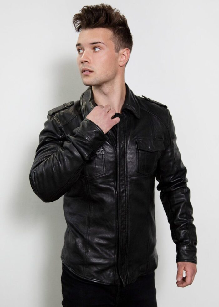 Black Draco Nero Jacket , Leather Jacket