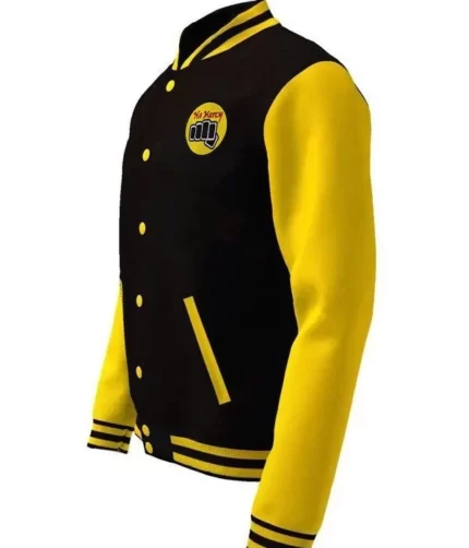 Yellow Karate Kid Jacket, Cobra Kai Jacket, Varsity Jacket