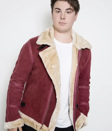 Red Suede Spirited Jacket , Lather Jacket